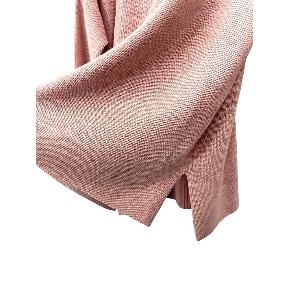 Eileen Fisher 100% extra fine merino wool knit sweater Size XL pink lightweight - Picture 5 of 7
